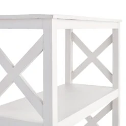 Providence Xavier White 3-Tier Bookshelf, 29" -Family Home Furn Store providence xavier white 3 tier bookshelf 29 3