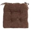 Reese Chenille Chocolate Chair Pad -Family Home Furn Store reese chenille chocolate chair pad