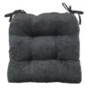 Reese Chenille Grey Chair Pad -Family Home Furn Store reese chenille grey chair pad