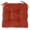 Reese Chenille Rust Chair Pad -Family Home Furn Store reese chenille rust chair pad