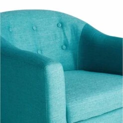 Rockwell Accent Chair & Ottoman Set, Teal -Family Home Furn Store rockwell accent chair ottoman set teal 4