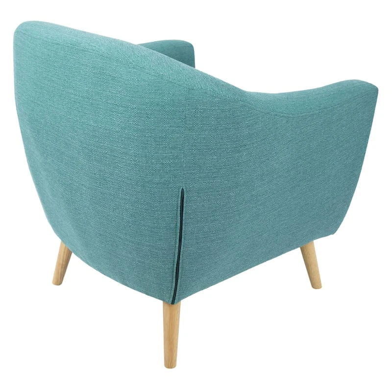 Rockwell Teal Mid-Century Modern Accent Chair 6 Rockwell Teal Mid-Century Modern Accent Chair - Image 4