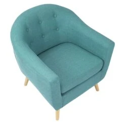 Rockwell Teal Mid-Century Modern Accent Chair 16 Rockwell Teal Mid-Century Modern Accent Chair -Family Home Furn Store rockwell teal mid century modern accent chair 6