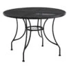 Round Wrought Iron Outdoor Dining Table, 42" -Family Home Furn Store round wrought iron outdoor dining table 42