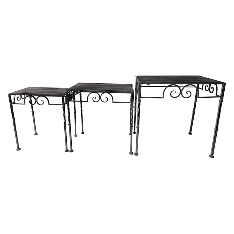 Rustic Rectangle Wood Top Table With Twist Leg, Medium 3 Rustic Rectangle Wood Top Table With Twist Leg, Medium