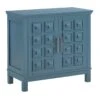 Sadie 2-Drawer Geometric Cabinet, Turquoise -Family Home Furn Store sadie 2 drawer geometric cabinet turquoise