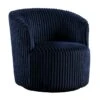 Sawyer Blue Pleated Swivel Tub Chair -Family Home Furn Store sawyer blue pleated swivel tub chair