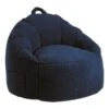 Sherpa Laid Back Lounger, Navy Blue -Family Home Furn Store sherpa laid back lounger navy blue