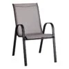 Stackable Grey Sling Patio Chair