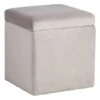 Stuart Square Storage Ottoman, Grey -Family Home Furn Store stuart square storage ottoman grey
