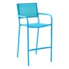 Sunny Club Blue Textilene Stackable Outdoor Barstool -Family Home Furn Store sunny club blue textilene stackable outdoor barstool