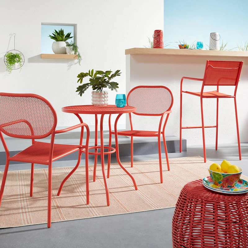 Sunny Club Coral Mesh Steel Outdoor Chair 8 Sunny Club Coral Mesh Steel Outdoor Chair - Image 6