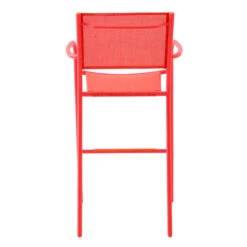 Sunny Club Coral Textilene Stackable Outdoor Barstool -Family Home Furn Store sunny club coral textilene stackable outdoor barstool 3