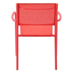 Sunny Club Coral Textilene Stackable Outdoor Chair -Family Home Furn Store sunny club coral textilene stackable outdoor chair 4