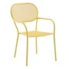 Sunny Club Light Yellow Mesh Steel Outdoor Chair 2 Sunny Club Light Yellow Mesh Steel Outdoor Chair -Family Home Furn Store sunny club light yellow mesh steel outdoor chair