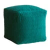 Teal Ripple Pouf -Family Home Furn Store teal ripple pouf