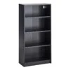 Theo Black Wooden Bookshelf -Family Home Furn Store theo black wooden bookshelf