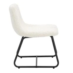 Tiny Dreamers Drake Kids Chair, White Sherpa -Family Home Furn Store tiny dreamers drake kids chair white sherpa 2