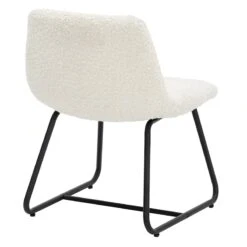 Tiny Dreamers Drake Kids Chair, White Sherpa -Family Home Furn Store tiny dreamers drake kids chair white sherpa 3