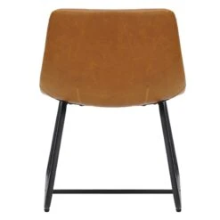 Tiny Dreamers Drake Kids Faux Leather Chair, Cognac -Family Home Furn Store tiny dreamers drake kids faux leather chair cognac 4