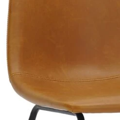 Tiny Dreamers Drake Kids Faux Leather Chair, Cognac -Family Home Furn Store tiny dreamers drake kids faux leather chair cognac 5