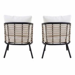Tracey Boyd 2-Piece Steel & Wicker Outdoor Chair Set -Family Home Furn Store tracey boyd 2 piece steel wicker outdoor chair set 3