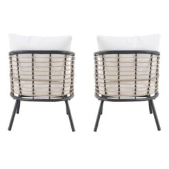 Tracey Boyd 2-Piece Steel & Wicker Outdoor Chair Set -Family Home Furn Store tracey boyd 2 piece steel wicker outdoor chair set 5