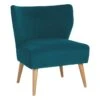 Tracey Boyd Beckett Teal Velvet Chair -Family Home Furn Store tracey boyd beckett teal velvet chair