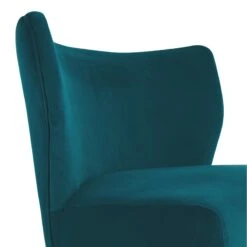 Tracey Boyd Beckett Teal Velvet Chair -Family Home Furn Store tracey boyd beckett teal velvet chair 3