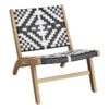 Tracey Boyd Maya Black & White Armless Outdoor Chair -Family Home Furn Store tracey boyd maya black white armless outdoor chair