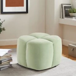 Tracey Boyd Sage Ottoman -Family Home Furn Store tracey boyd sage ottoman 2