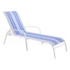 Tracey Boyd Stackable White & Blue Caprice Striped Sling Outdoor Chaise Lounge Chair 1 Tracey Boyd Stackable White & Blue Caprice Striped Sling Outdoor Chaise Lounge Chair -Family Home Furn Store tracey boyd stackable white blue caprice striped sling outdoor chaise lounge chair