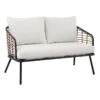 Tracey Boyd Steel & Wicker Outdoor Loveseat 1 Tracey Boyd Steel & Wicker Outdoor Loveseat -Family Home Furn Store tracey boyd steel wicker outdoor loveseat
