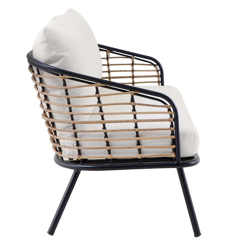 Tracey Boyd Steel & Wicker Outdoor Loveseat 8 Tracey Boyd Steel & Wicker Outdoor Loveseat - Image 6