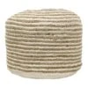 Tracey Boyd Striped Jute Pouf -Family Home Furn Store tracey boyd striped jute pouf