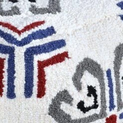 Tracey Boyd Tile Tufted Pouf, Blue -Family Home Furn Store tracey boyd tile tufted pouf blue 2