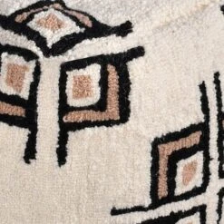 Tracey Boyd Tile Tufted Pouf, Cream 7 Tracey Boyd Tile Tufted Pouf, Cream -Family Home Furn Store tracey boyd tile tufted pouf cream 2