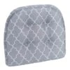 Trellis Grey Gripper Chair Pad Non Skid Material 1 Trellis Grey Gripper Chair Pad Non Skid Material -Family Home Furn Store trellis grey gripper chair pad non skid material