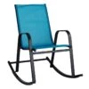 Turquoise Sling Patio Rocking Chair -Family Home Furn Store turquoise sling patio rocking chair