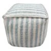 Ty Pennington Lex Blue Striped Square Pouf, 16" 2 Ty Pennington Lex Blue Striped Square Pouf, 16" -Family Home Furn Store ty pennington lex blue striped square pouf 16