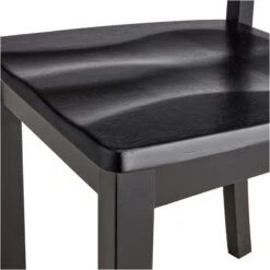 Uptown 5-Piece Dining Set, Black -Family Home Furn Store uptown 5 piece dining set black 3