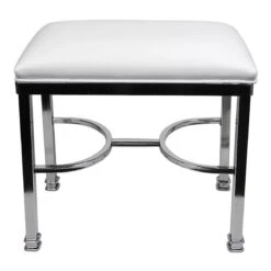 Vanity Bench Chanel Chrome White