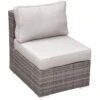 Weston II Armless Wicker Chair & Cushion -Family Home Furn Store weston ii armless wicker chair cushion