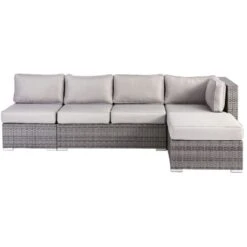 Weston II Corner Wicker Chair & Cushion -Family Home Furn Store weston ii corner wicker chair cushion 3