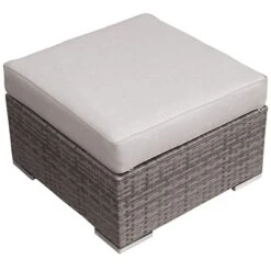 Weston II Oversized All-Weather Wicker Outdoor Ottoman