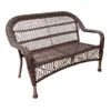 Wicker Settee, Brown -Family Home Furn Store wicker settee brown