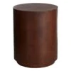 Winslow Round Wooden End Table, Brown -Family Home Furn Store winslow round wooden end table brown