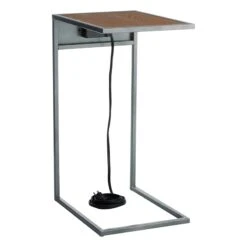 Wood & Metal USB C Table