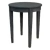 Wooden Slat Round End Table -Family Home Furn Store wooden slat round end table