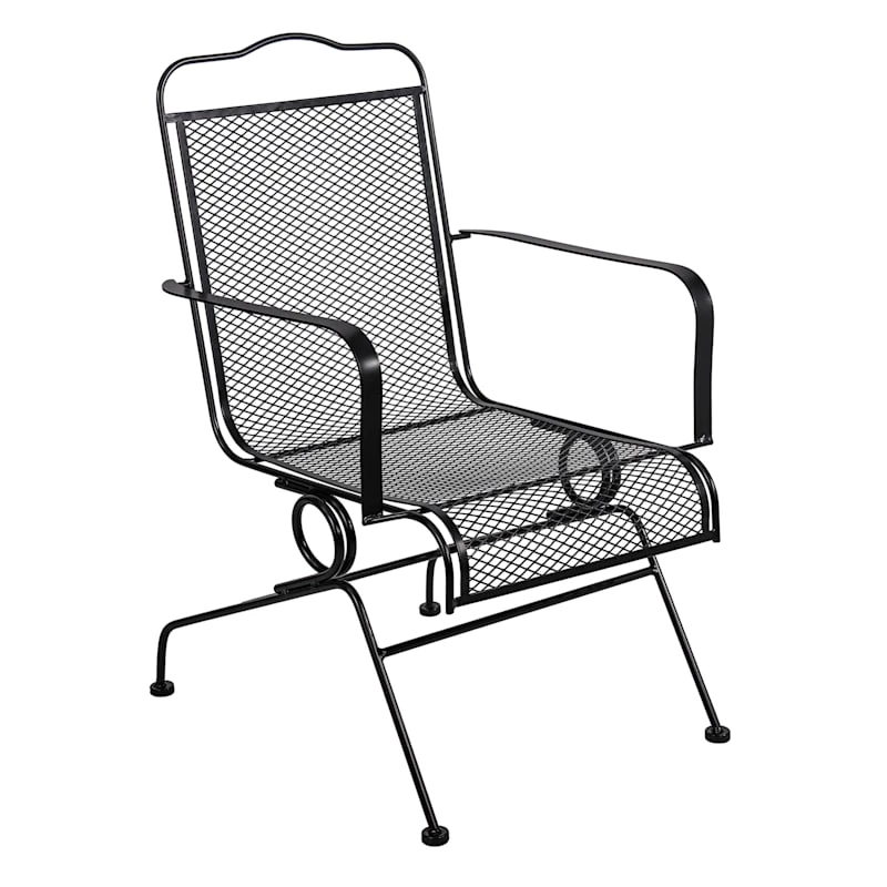 Wrought Iron Outdoor Motion Chair 4 Wrought Iron Outdoor Motion Chair - Image 2